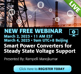 Smart Power Converters for Steady State Voltage Support Webinar