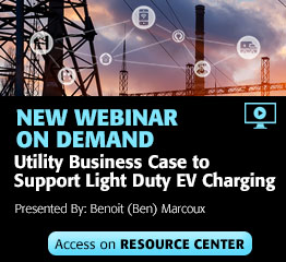 Stream the latest Smart Grid webinar about Utility Business Case to Support Light Duty EV Charging presented by Benoit (Ben) Marcoux on the Resource Center now!